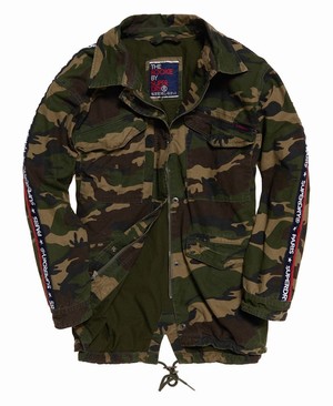 Superdry Lilith Oversized Rookie Shacket Női Kabát Camo | OXYSH5283